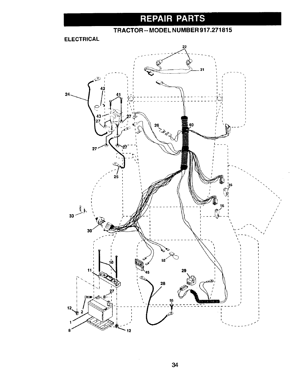 Repair parts | Craftsman 917.271815 User Manual | Page 34 / 60