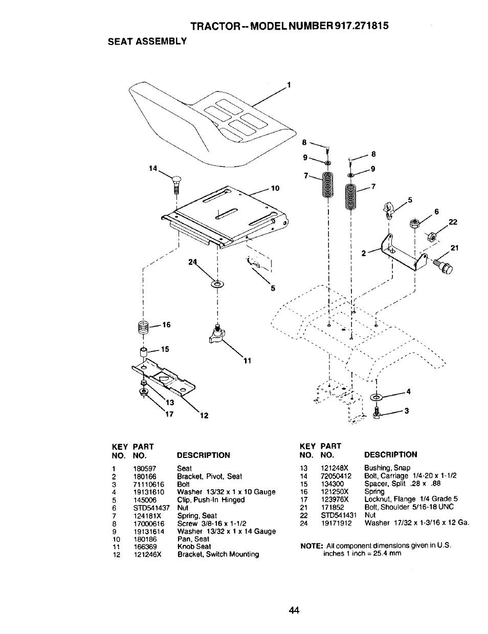 Craftsman 917.271815 User Manual | Page 44 / 60