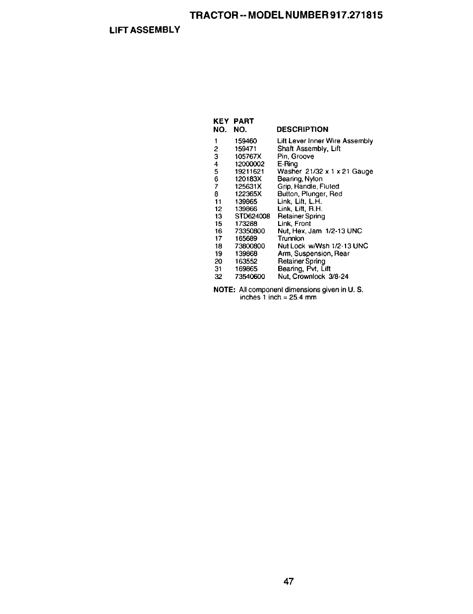 Craftsman 917.271815 User Manual | Page 47 / 60