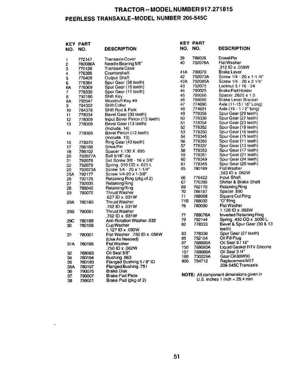 Craftsman 917.271815 User Manual | Page 51 / 60