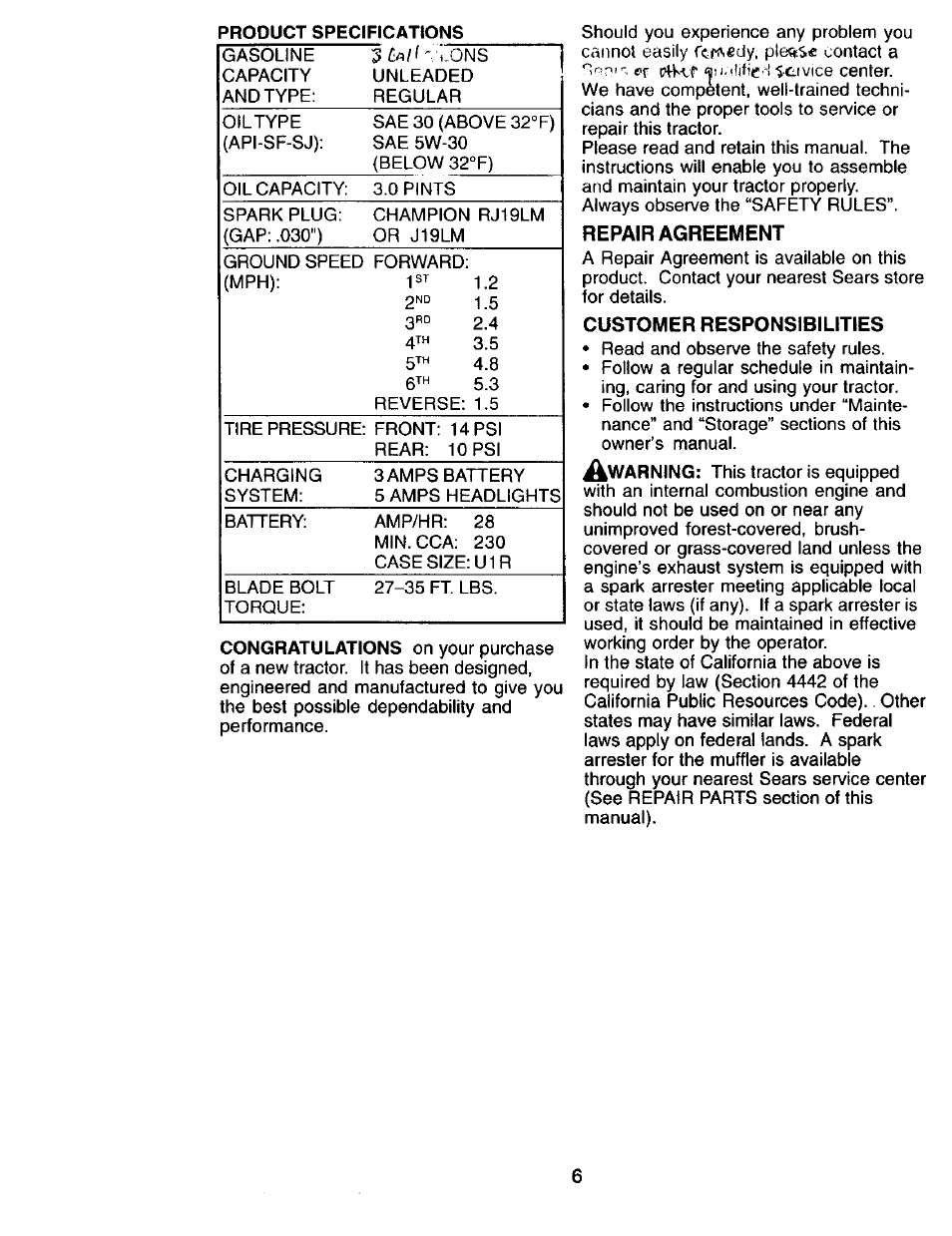 Craftsman 917.271815 User Manual | Page 6 / 60