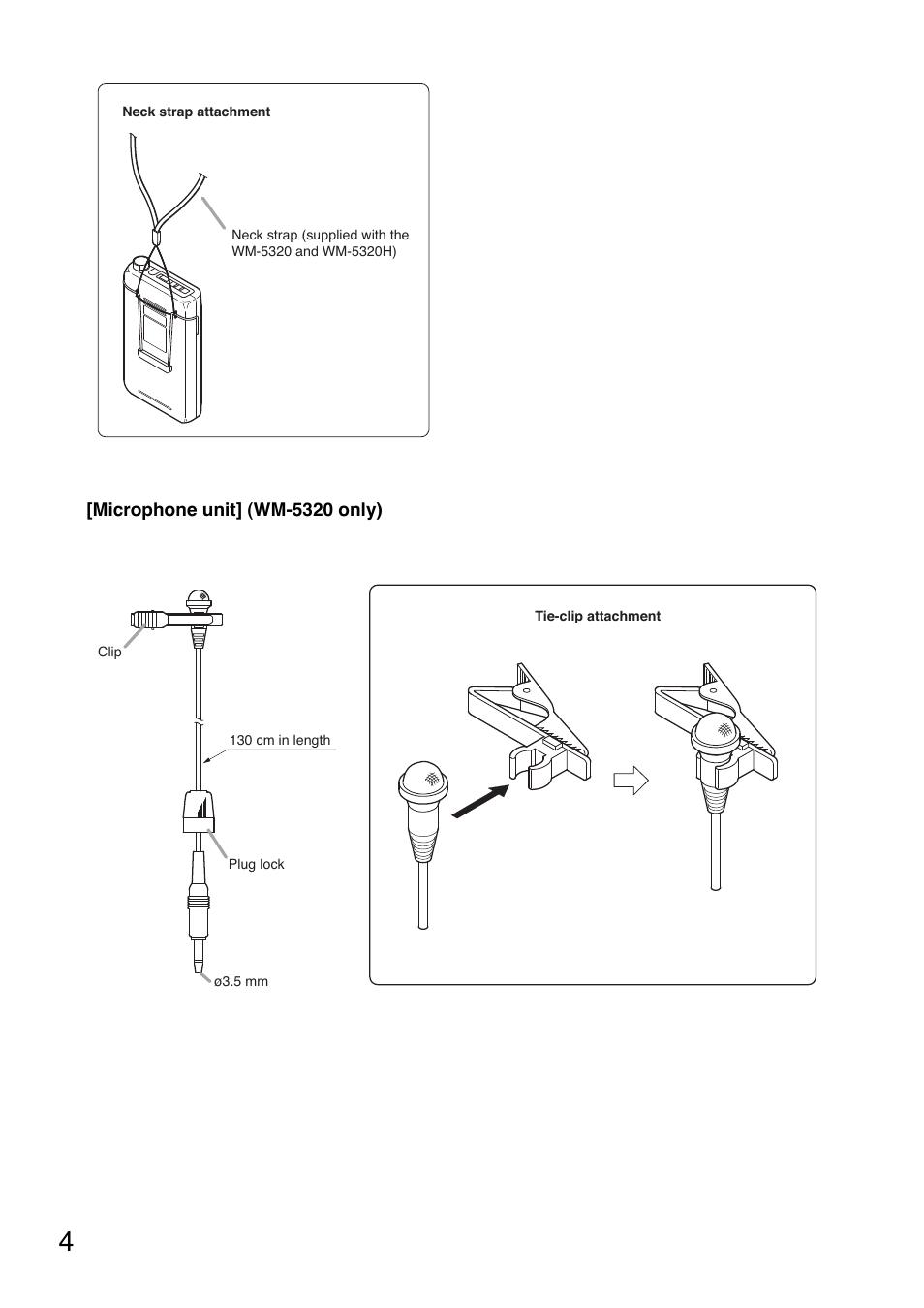 Toa WM-5320A User Manual | Page 4 / 44