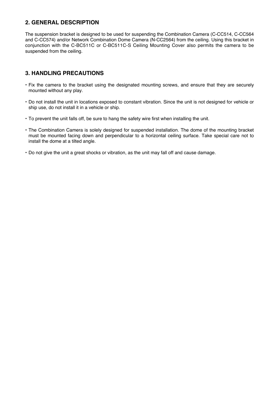 Toa C-BC511P User Manual | Page 3 / 4