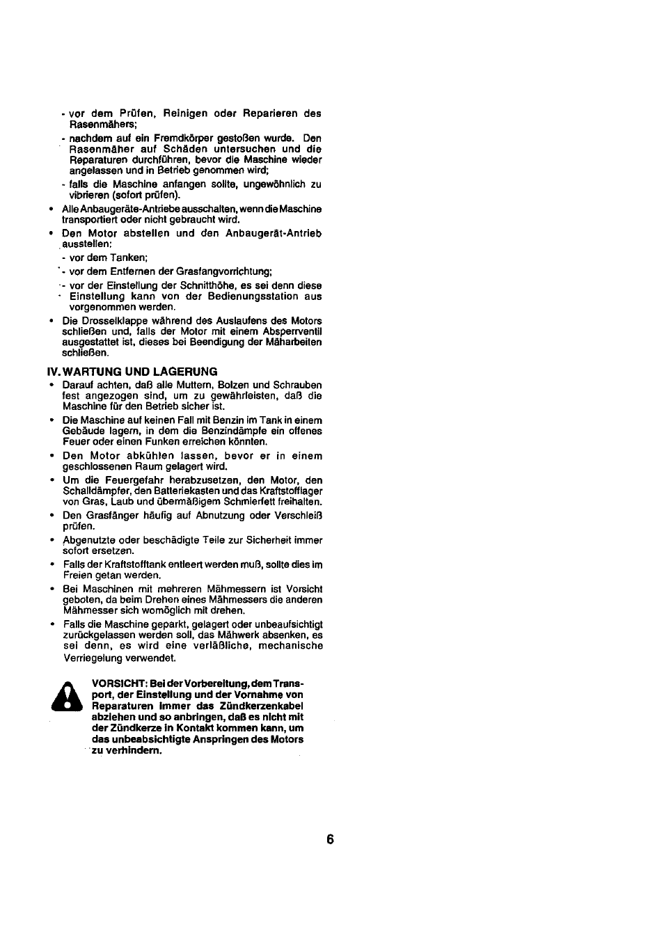 Iv. wartung und lagerung | Craftsman 25949 User Manual | Page 6 / 68