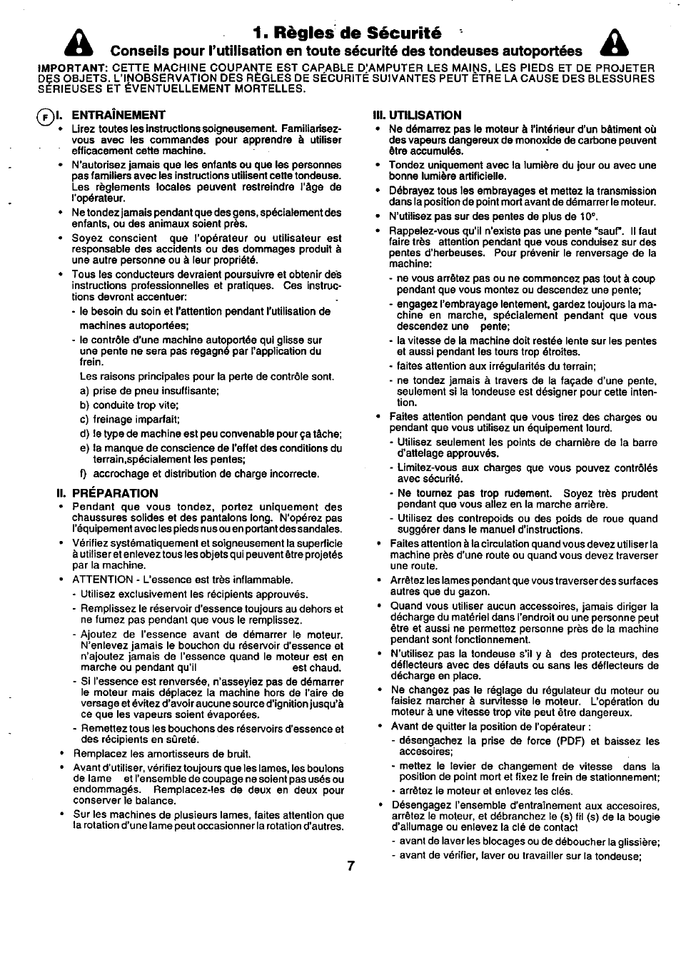 Règles de sécurité | Craftsman 25949 User Manual | Page 7 / 68