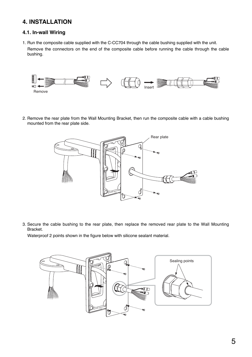 Installation | Toa C-BC704W User Manual | Page 5 / 12