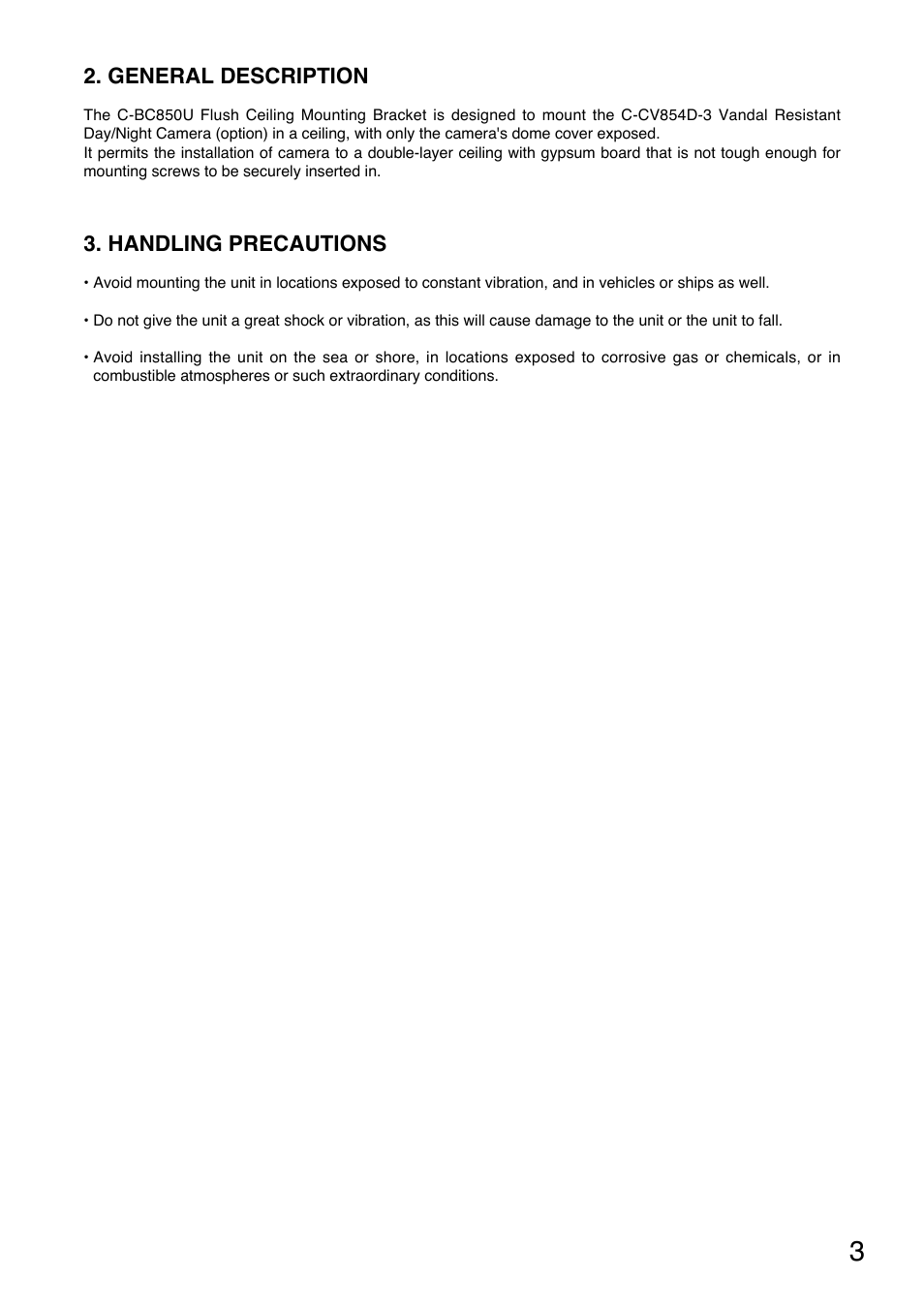 Toa C-BC850U User Manual | Page 3 / 6