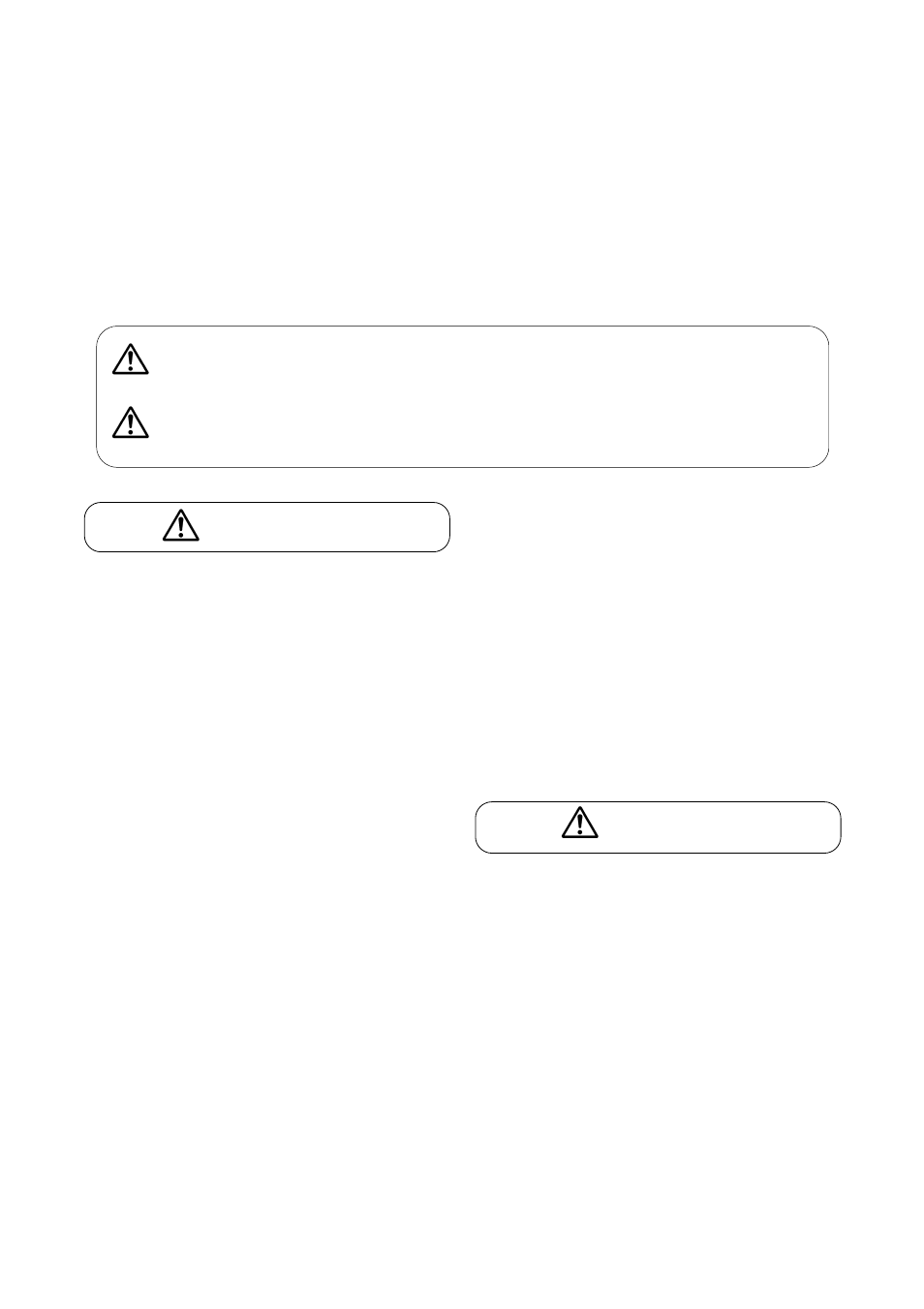 Warning, Warning caution caution | Toa C-CC354A PAL User Manual | Page 3 / 24