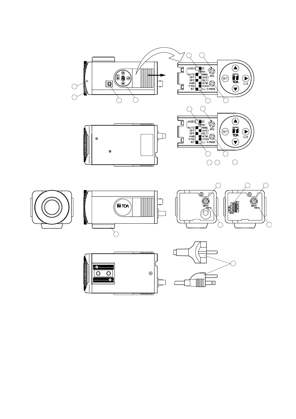 Nomenclature | Toa C-CC354A PAL User Manual | Page 5 / 24