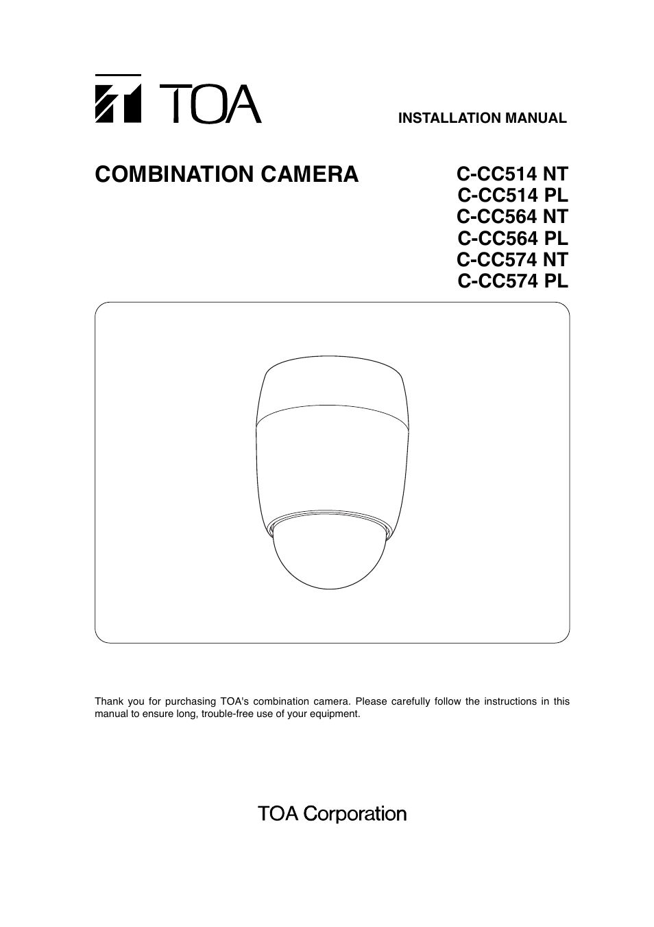 Toa C-CC574 PL User Manual | 44 pages