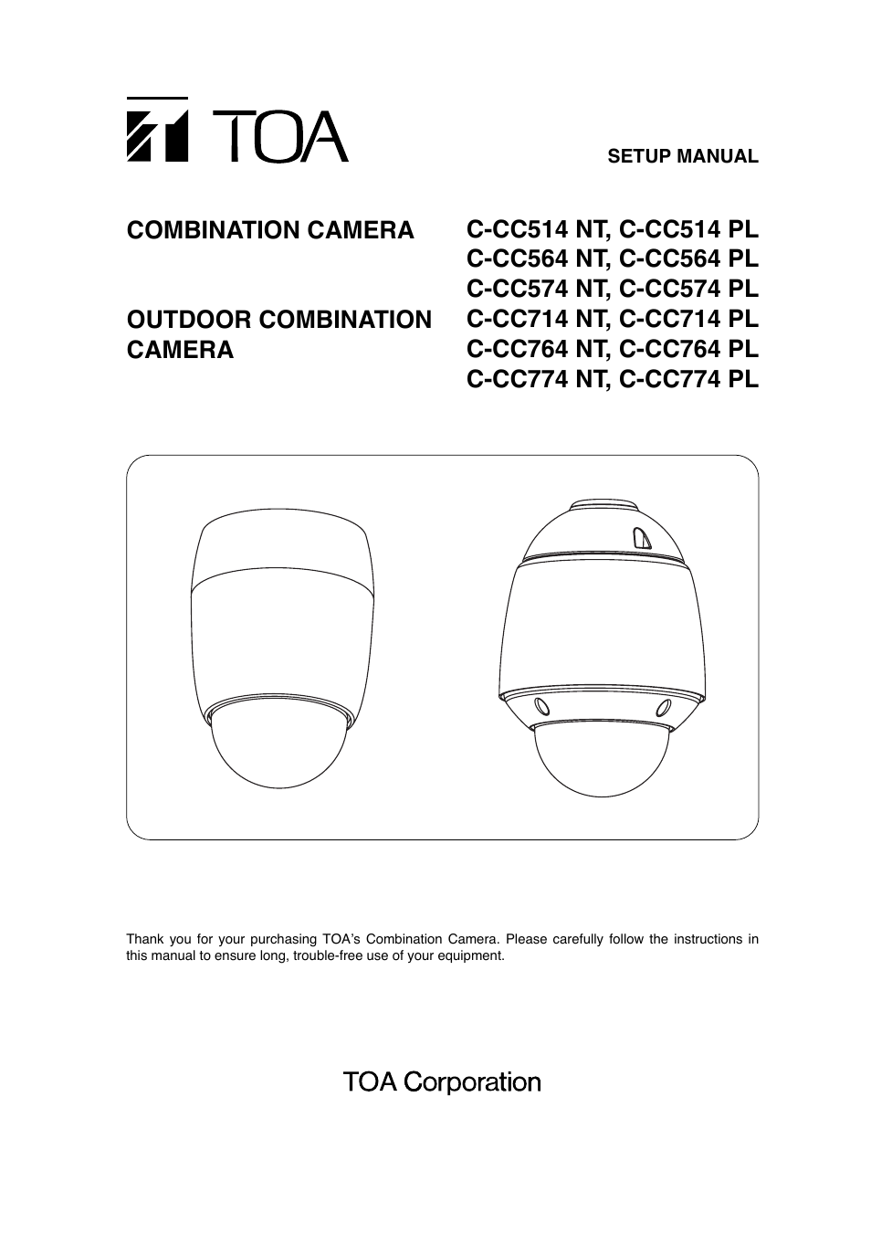 Toa C-CC774 PL User Manual | 82 pages