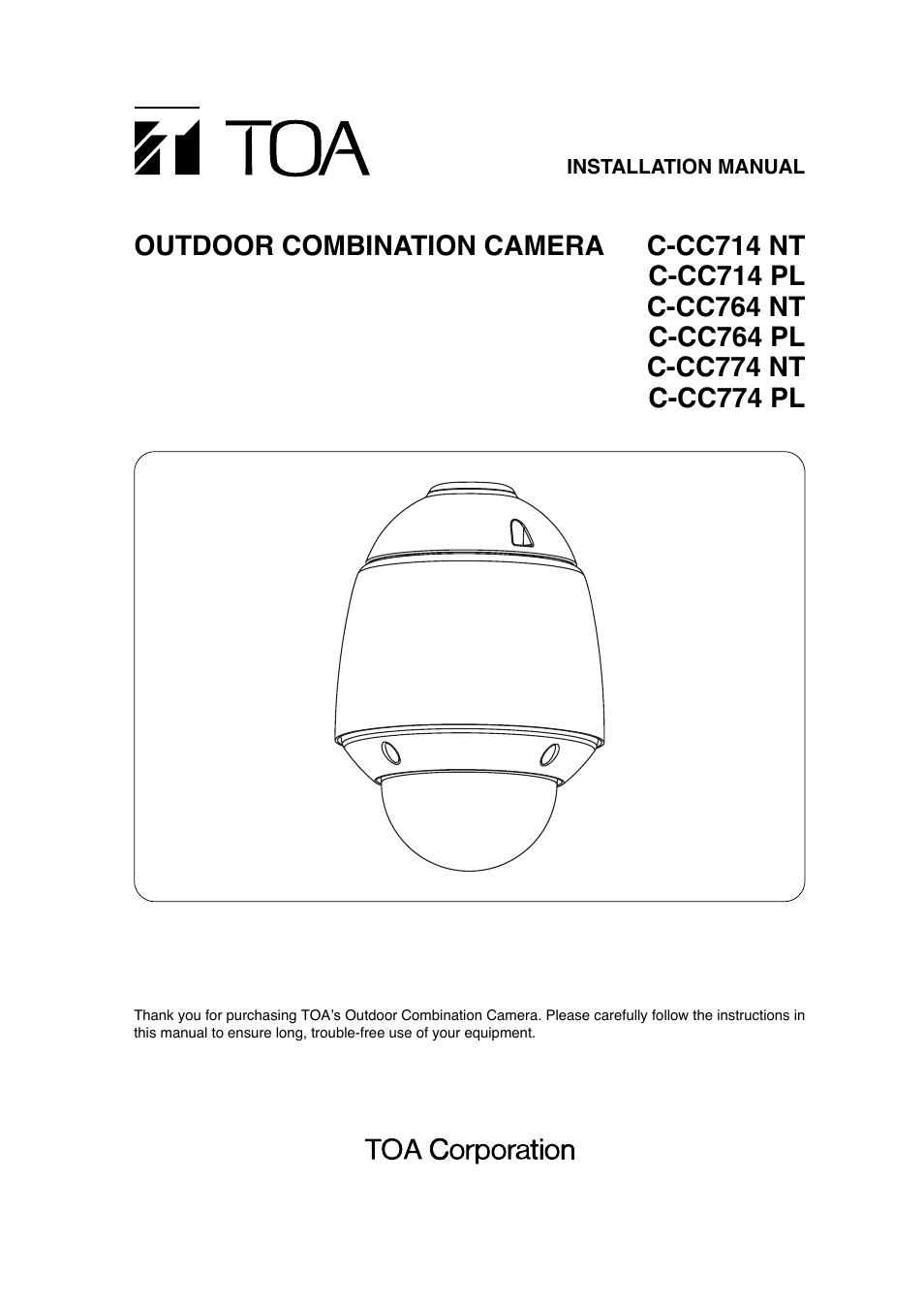 Toa C-CC774 PL User Manual | 36 pages