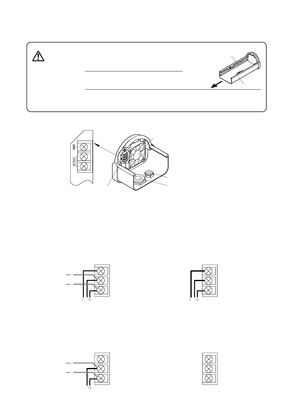 Caution, Connections, When not using a pan/tilt drive | Toa C-CH100FH User Manual | Page 8 / 12