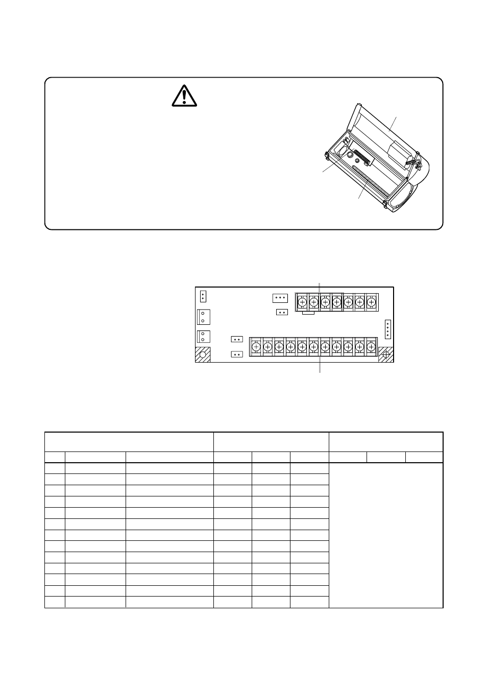 Caution, Cable wiring | Toa C-CH210FH User Manual | Page 9 / 20