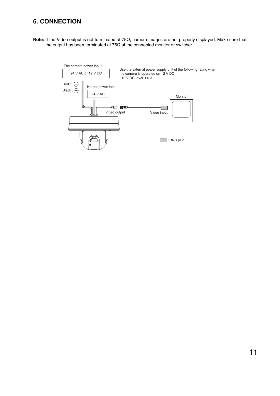 Connection | Toa C-CV854D-3 CE User Manual | Page 11 / 16