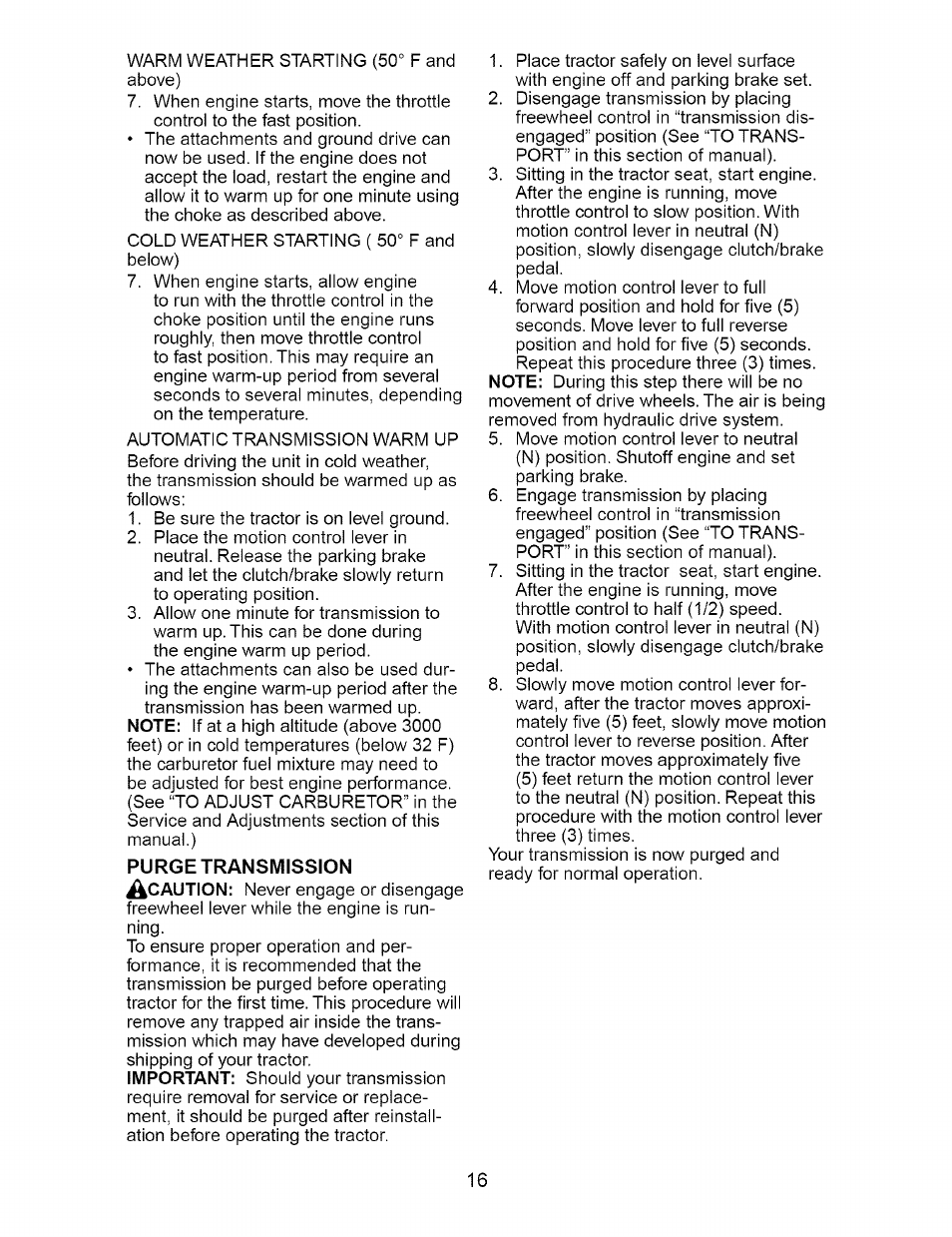 Craftsman DYT 4000 917.273642 User Manual | Page 16 / 56