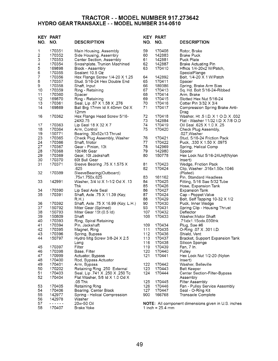 Craftsman DYT 4000 917.273642 User Manual | Page 49 / 56