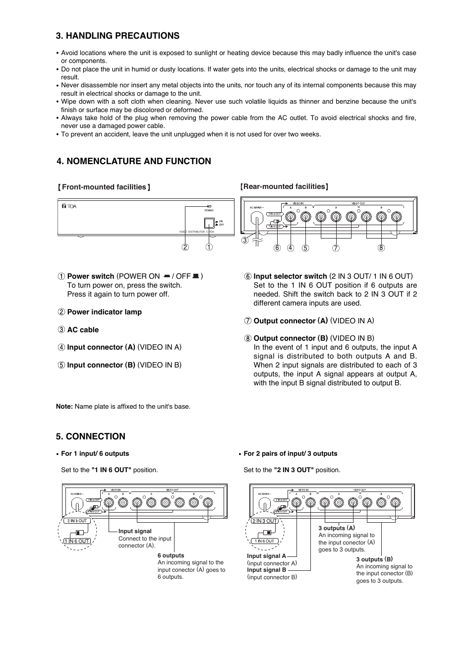 Toa C-VD6 HH User Manual | Page 3 / 4