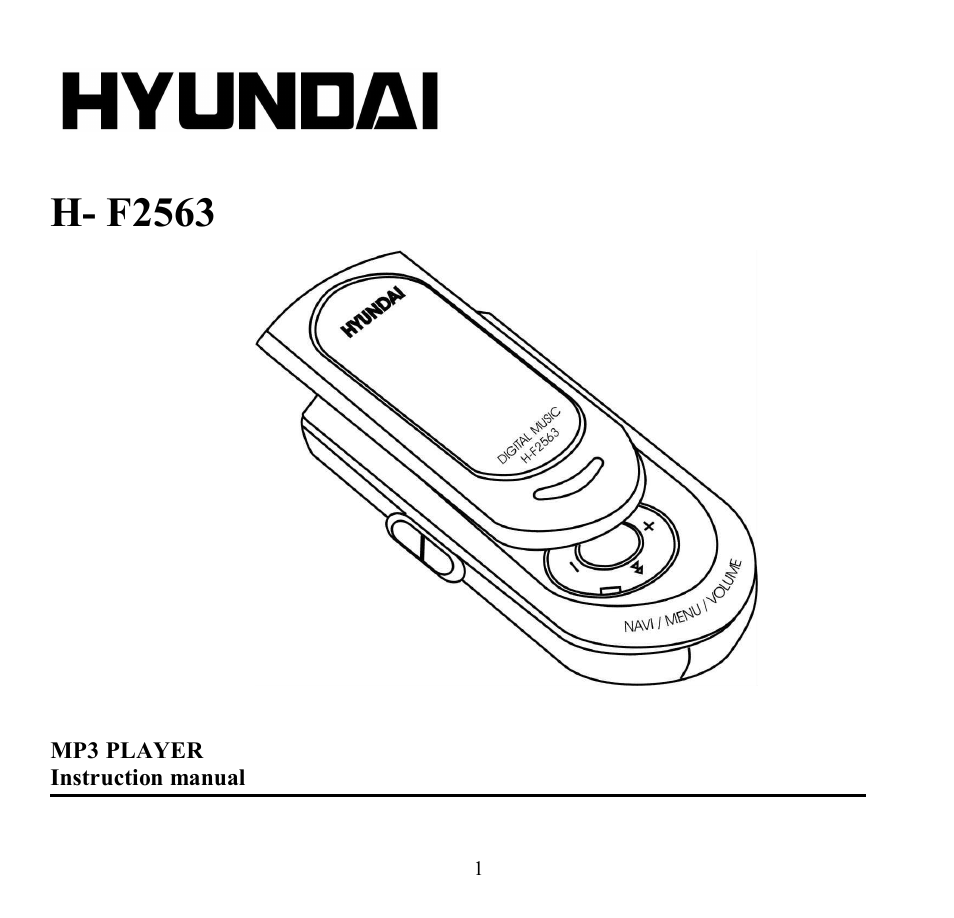 Hyundai H-F2563 User Manual | 95 pages
