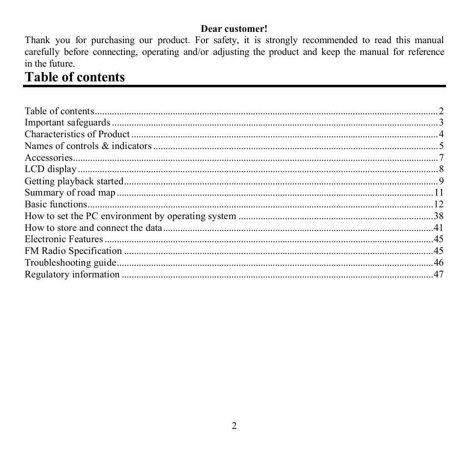 Hyundai H-F2563 User Manual | Page 2 / 95