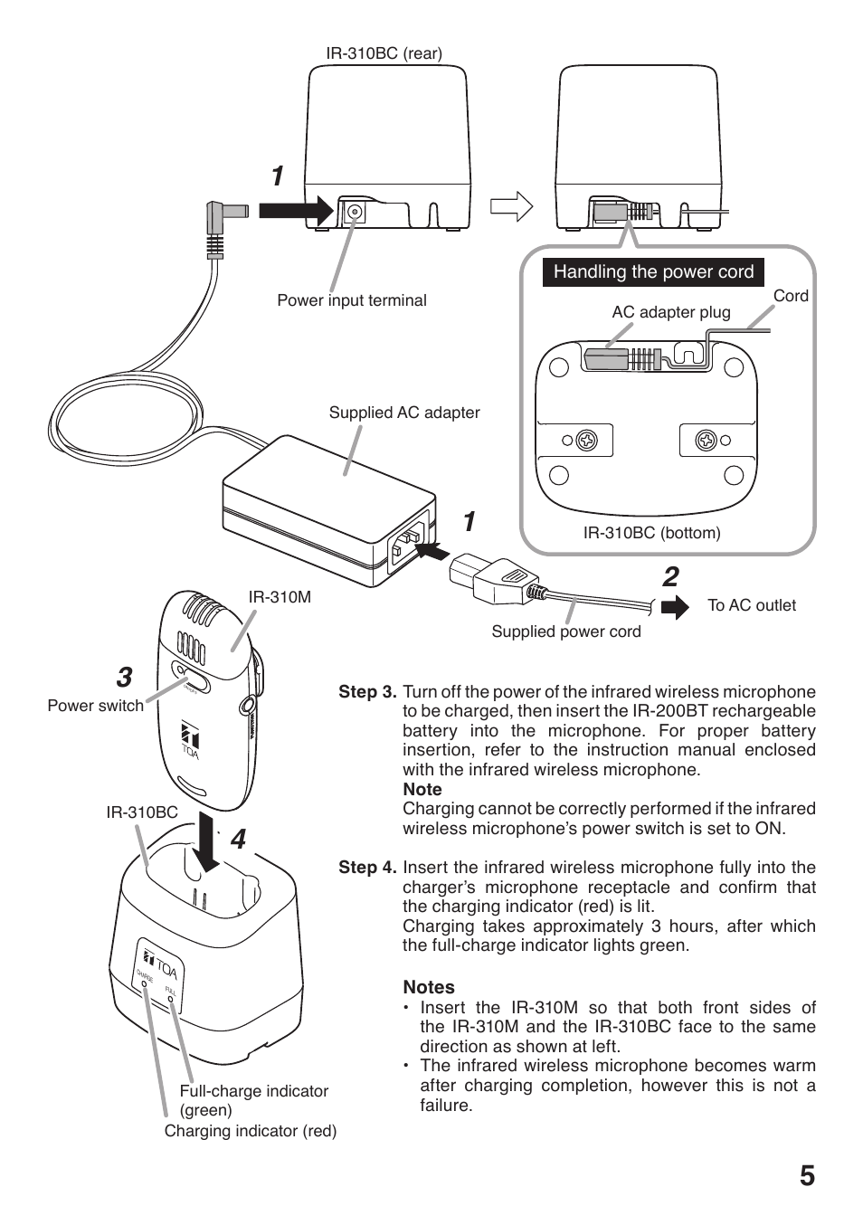 Toa IR-310BC User Manual | Page 5 / 8