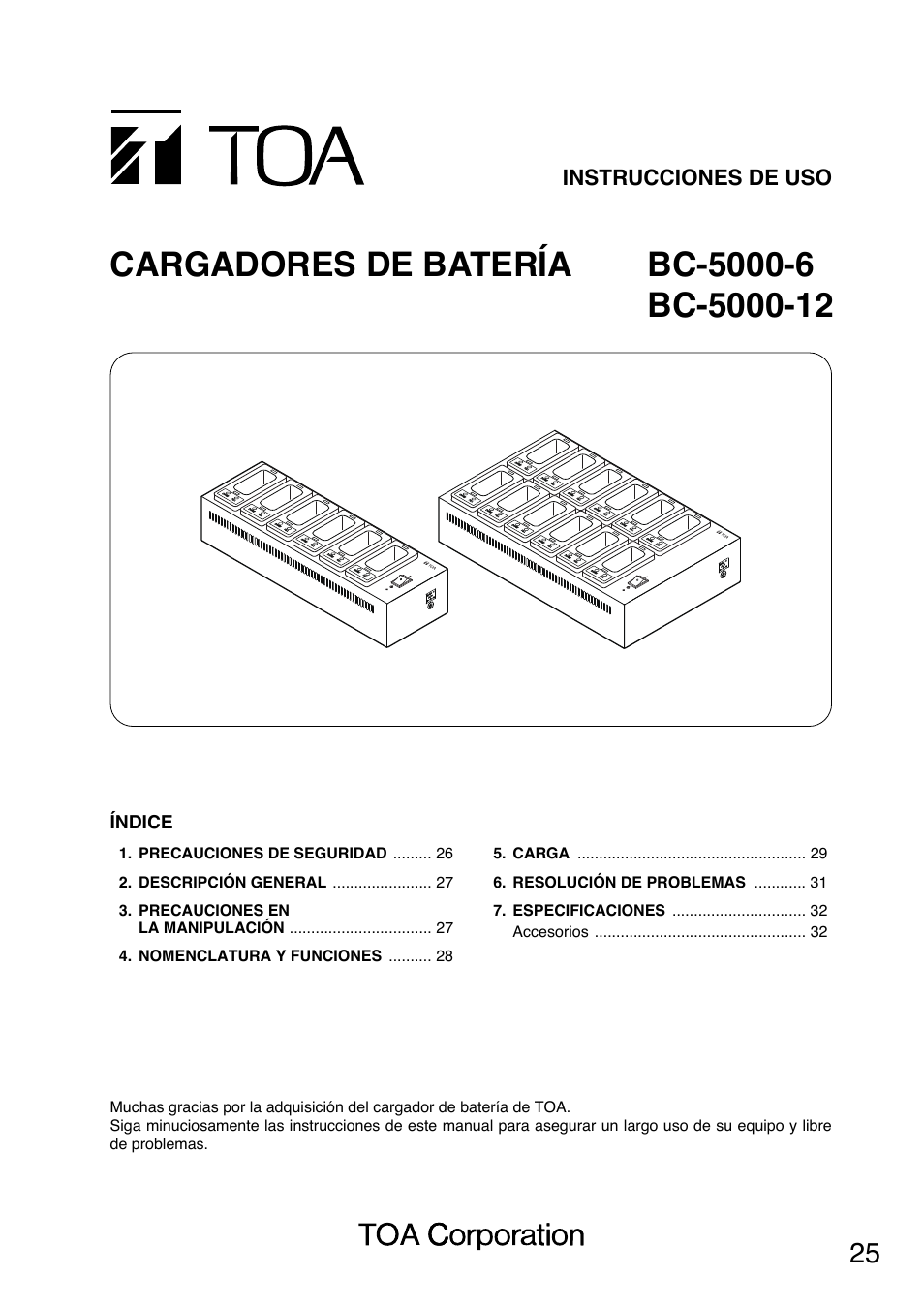 Toa BC-5000-12 User Manual | Page 25 / 44