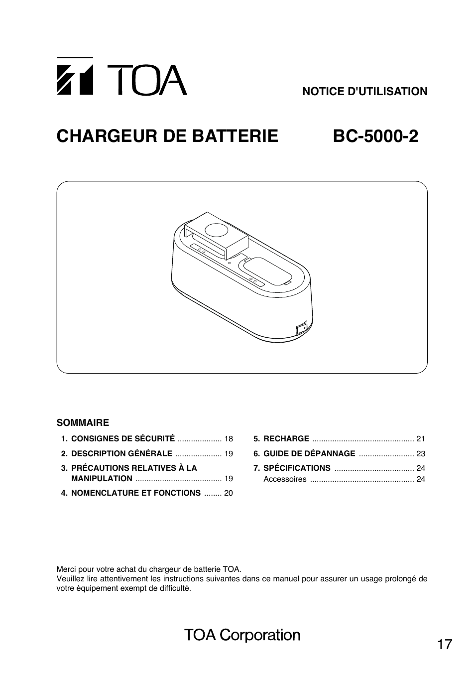 Toa BC-5000-2 User Manual | Page 17 / 44