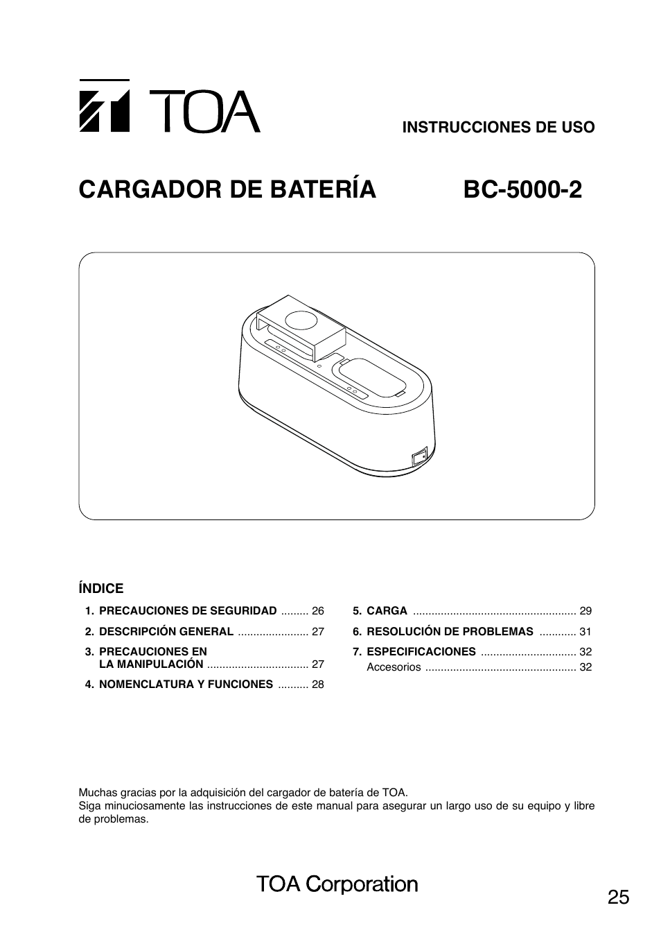 Toa BC-5000-2 User Manual | Page 25 / 44