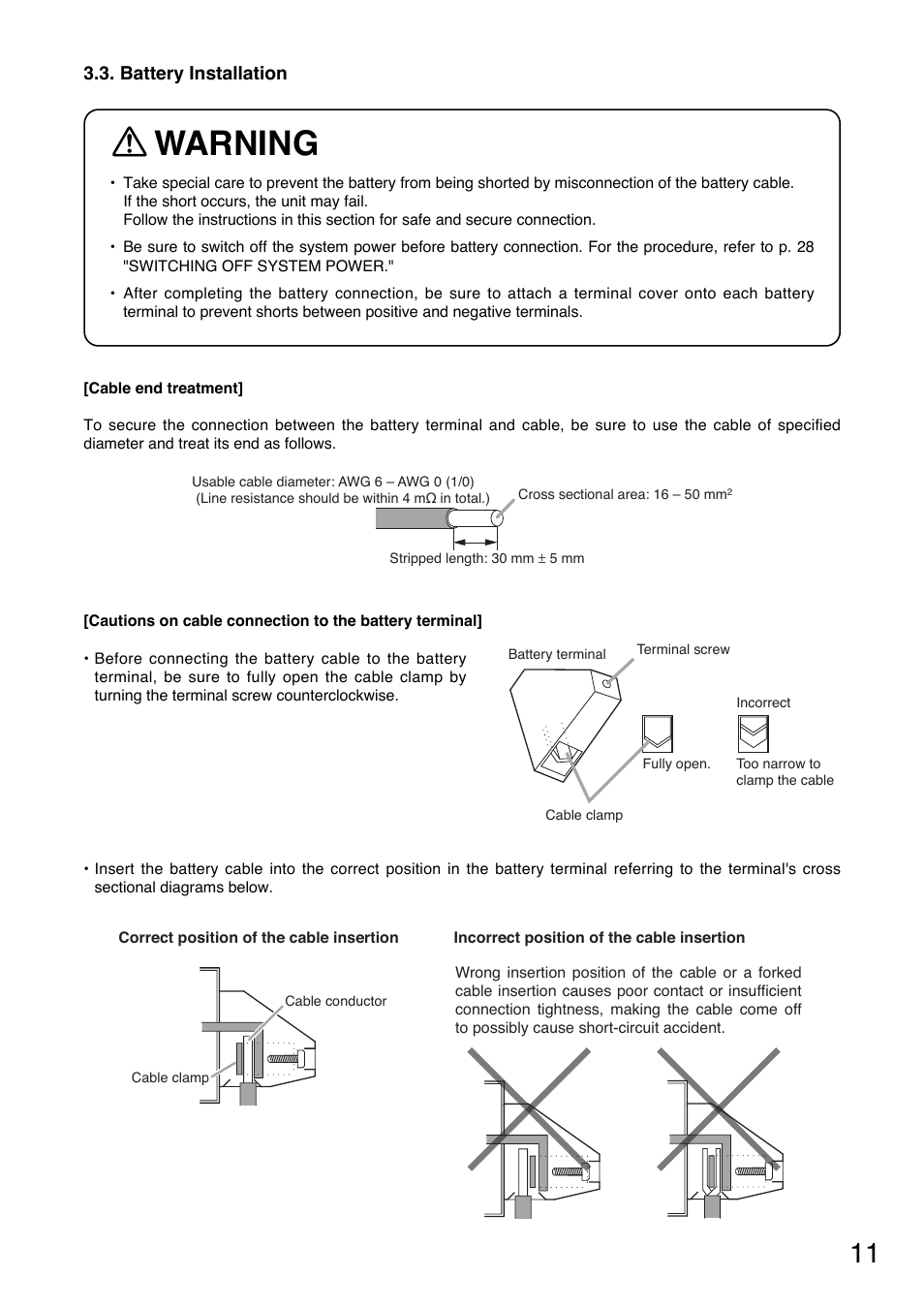 Warning | Toa VX-200PS SA User Manual | Page 11 / 32