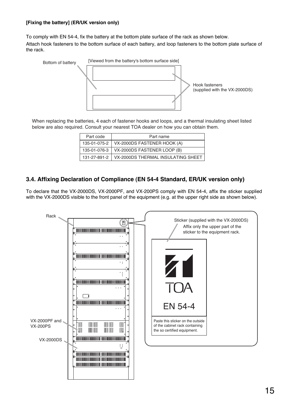 En 54-4 | Toa VX-200PS SA User Manual | Page 15 / 32