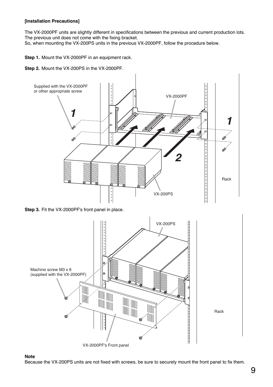 Toa VX-200PS ER User Manual | Page 9 / 28