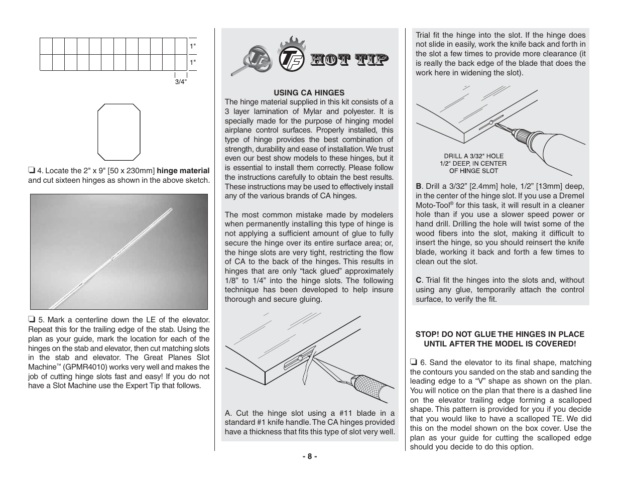 Top Flite TOPA0215 User Manual | Page 8 / 42