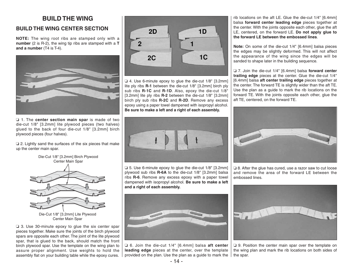 Build the wing | Top Flite TOPA0410 User Manual | Page 14 / 62