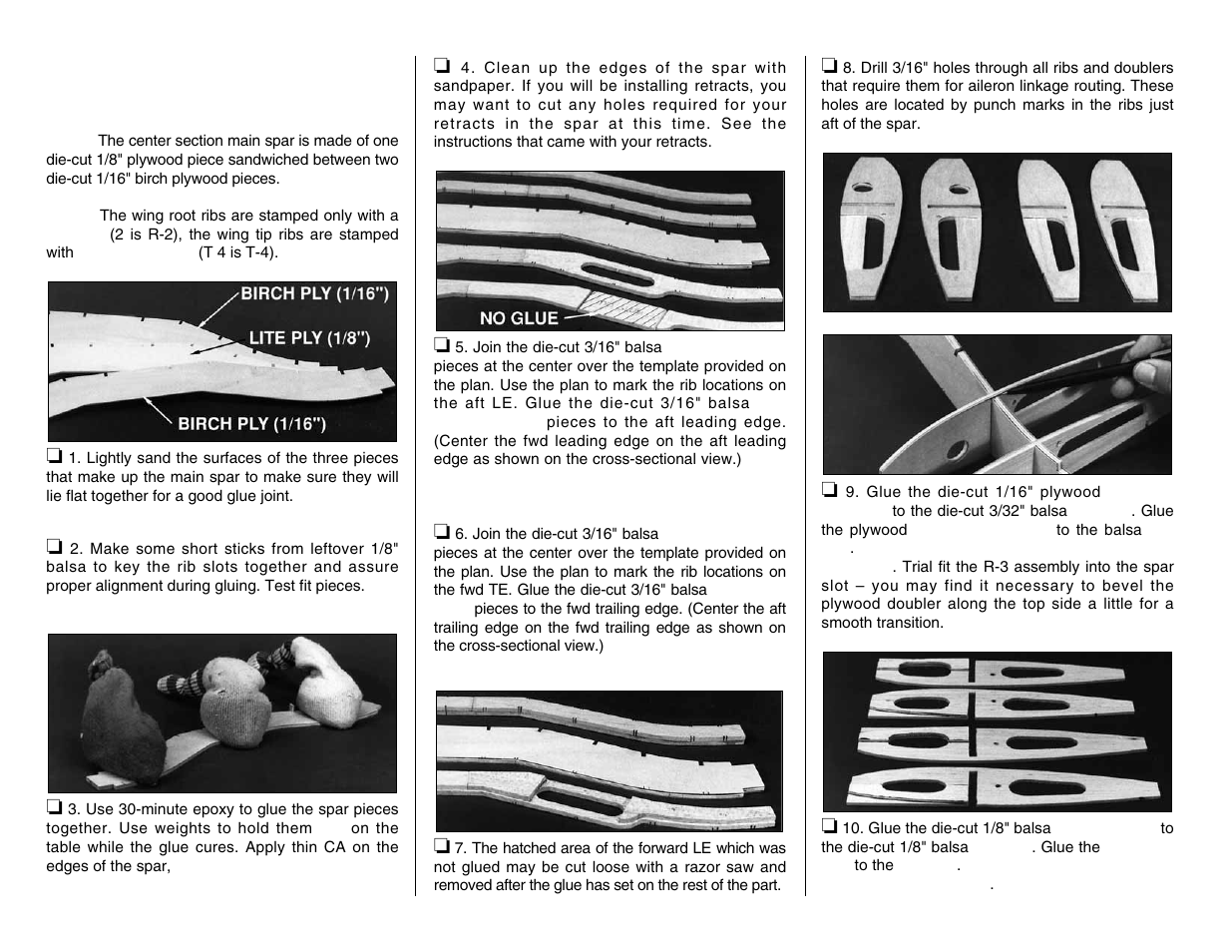 Build the wing | Top Flite TOPA0101 User Manual | Page 10 / 44