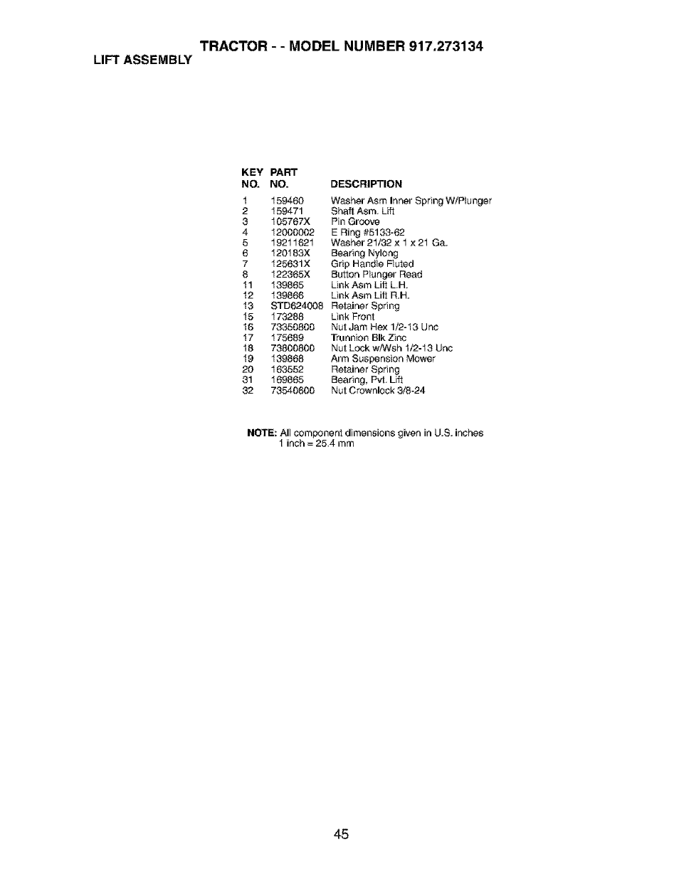 Llf=t assemble | Craftsman 917.273134 User Manual | Page 45 / 60