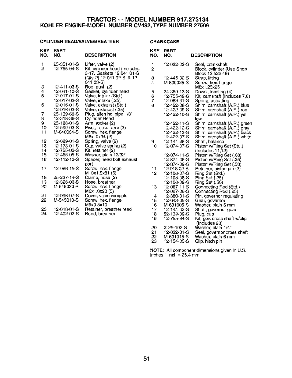 Craftsman 917.273134 User Manual | Page 51 / 60