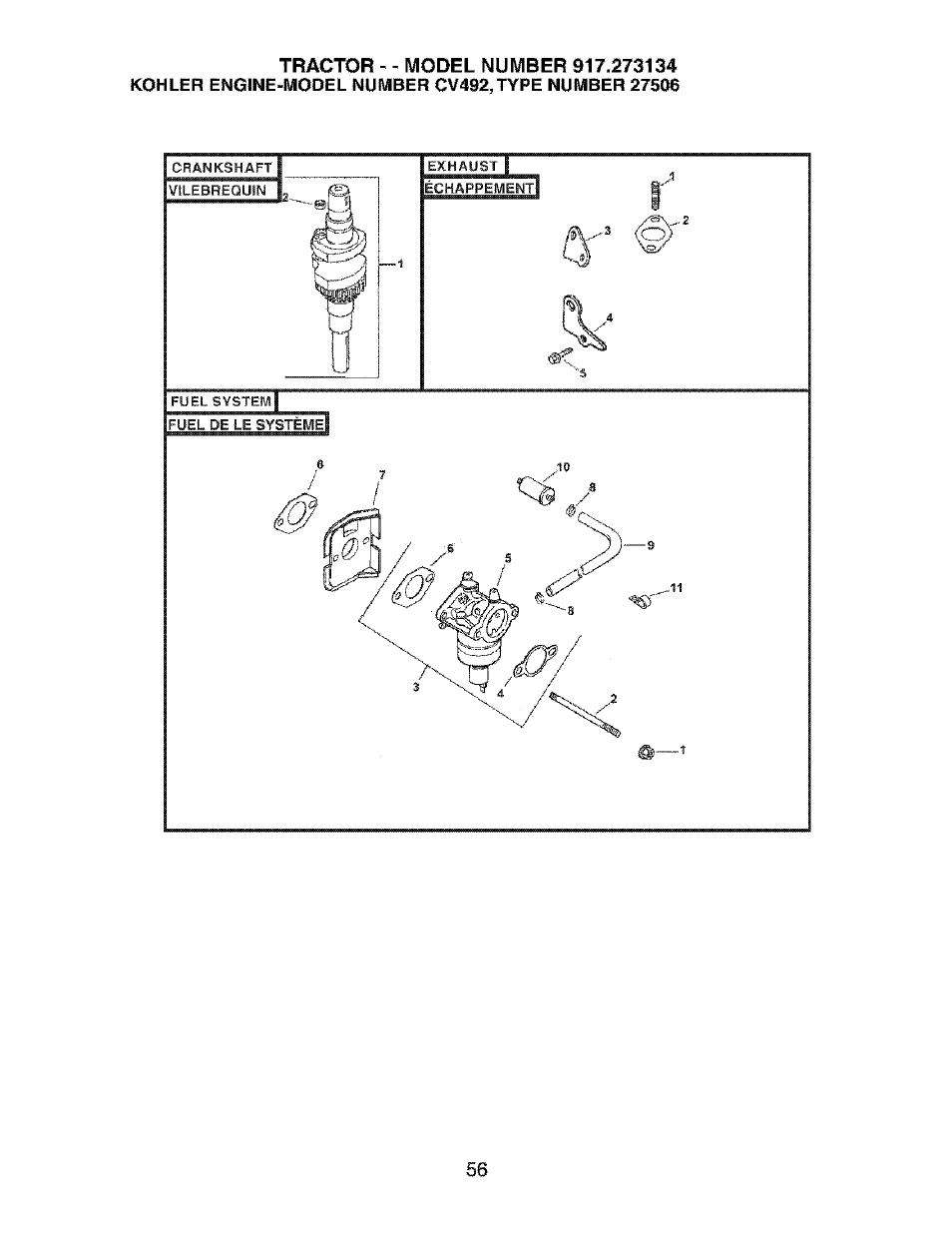 Craftsman 917.273134 User Manual | Page 56 / 60