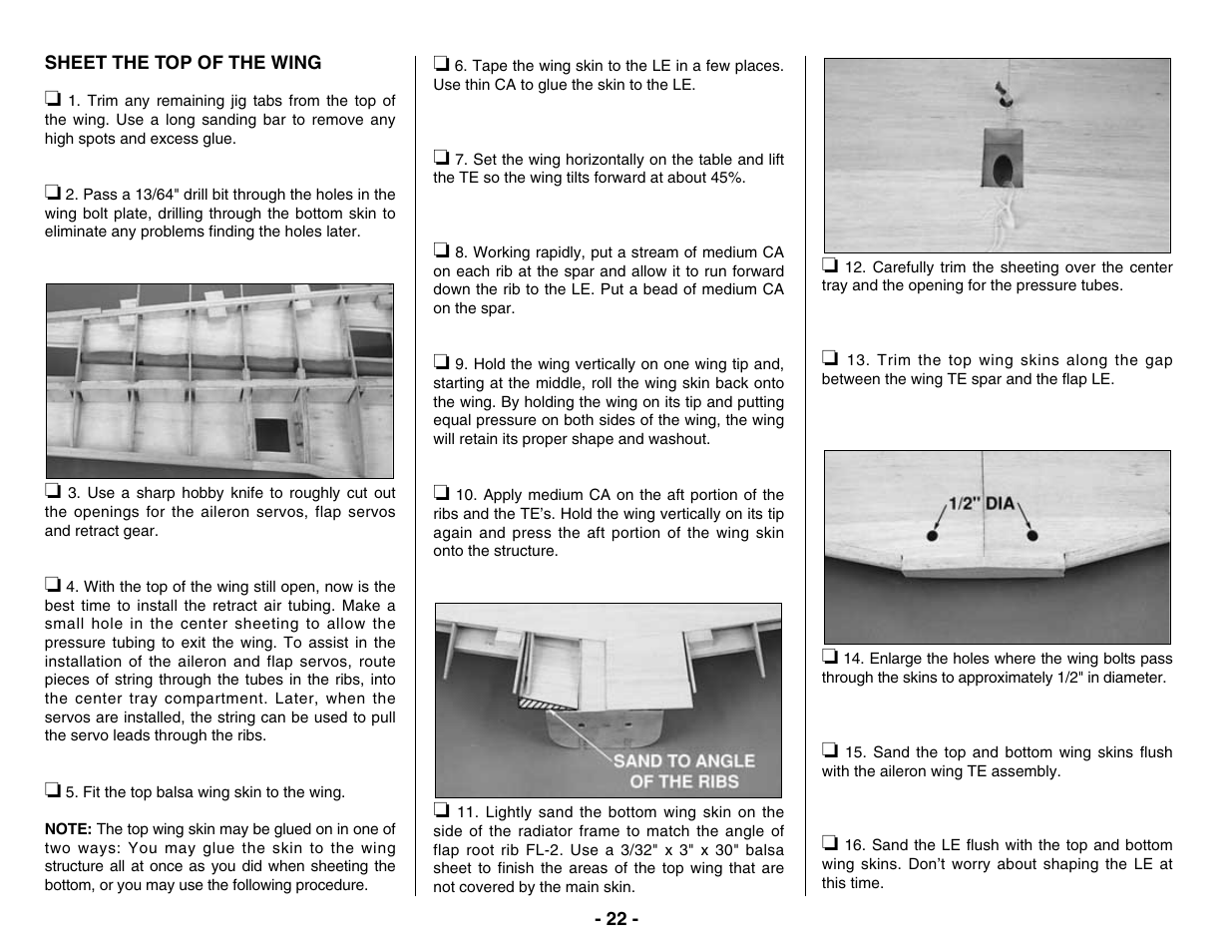 Top Flite TOPA0400 User Manual | Page 22 / 60