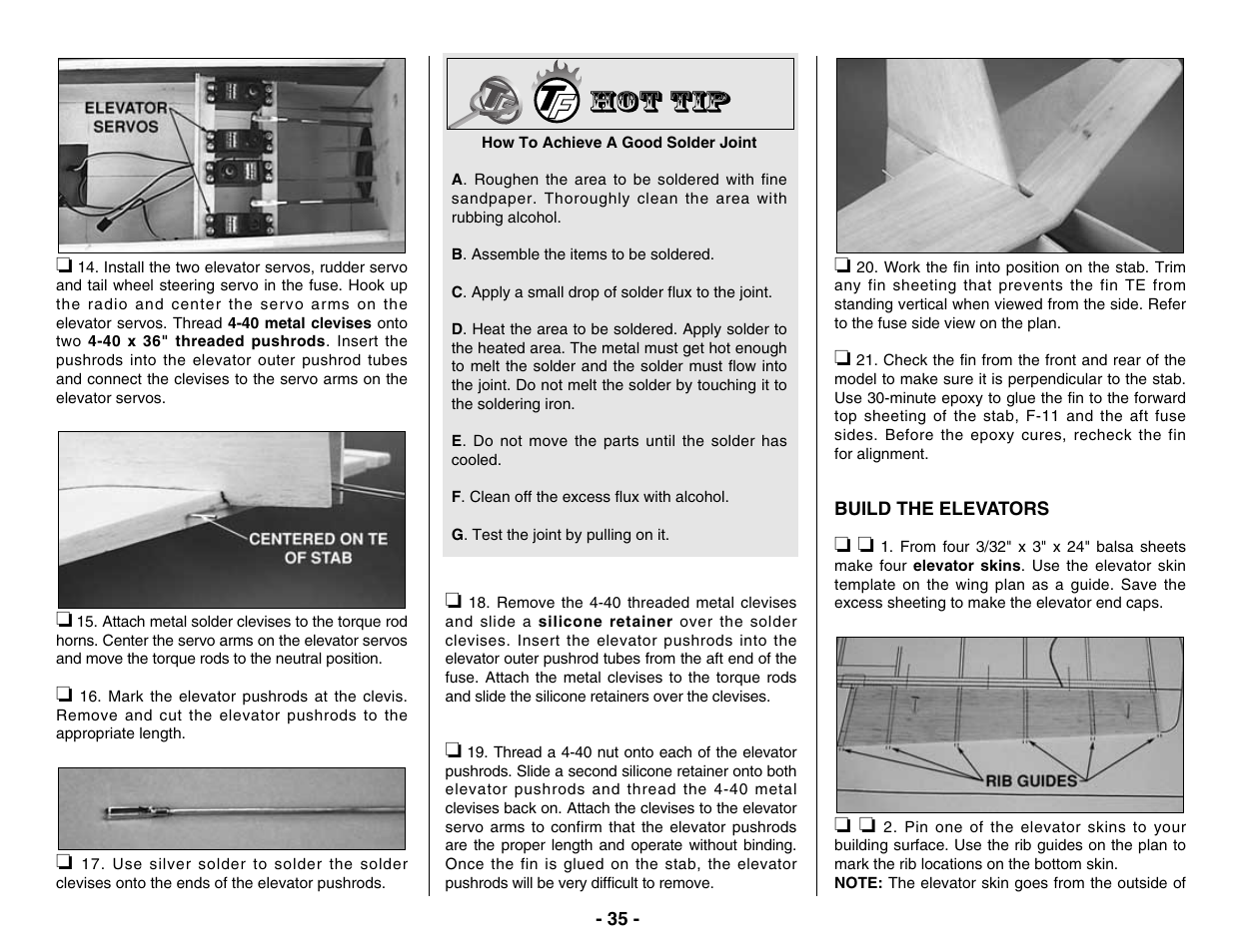 Top Flite TOPA0400 User Manual | Page 35 / 60