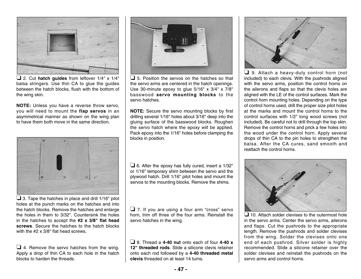 Top Flite TOPA0400 User Manual | Page 47 / 60