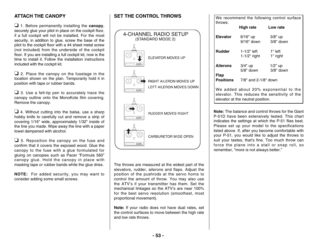 Top Flite TOPA0400 User Manual | Page 53 / 60