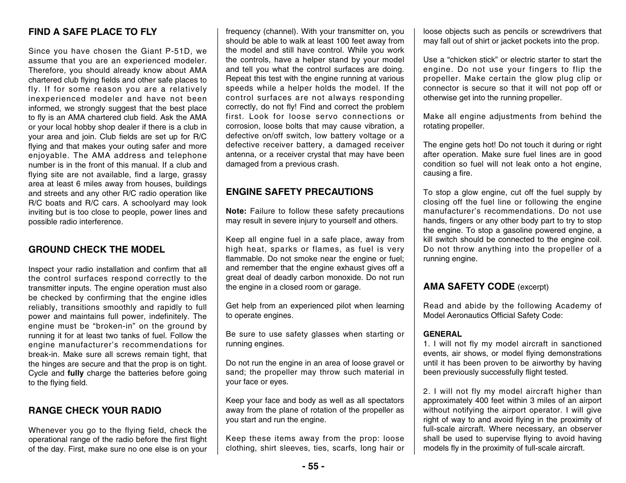 Top Flite TOPA0400 User Manual | Page 55 / 60