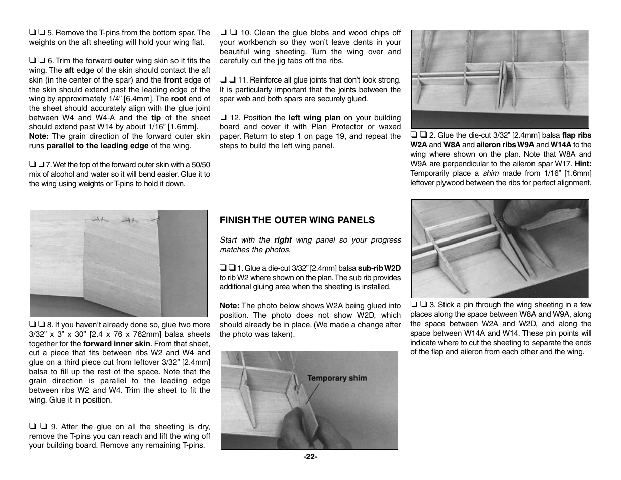 Top Flite TOPA0160 User Manual | Page 22 / 66