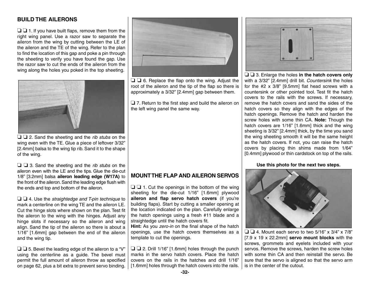 Top Flite TOPA0160 User Manual | Page 32 / 66
