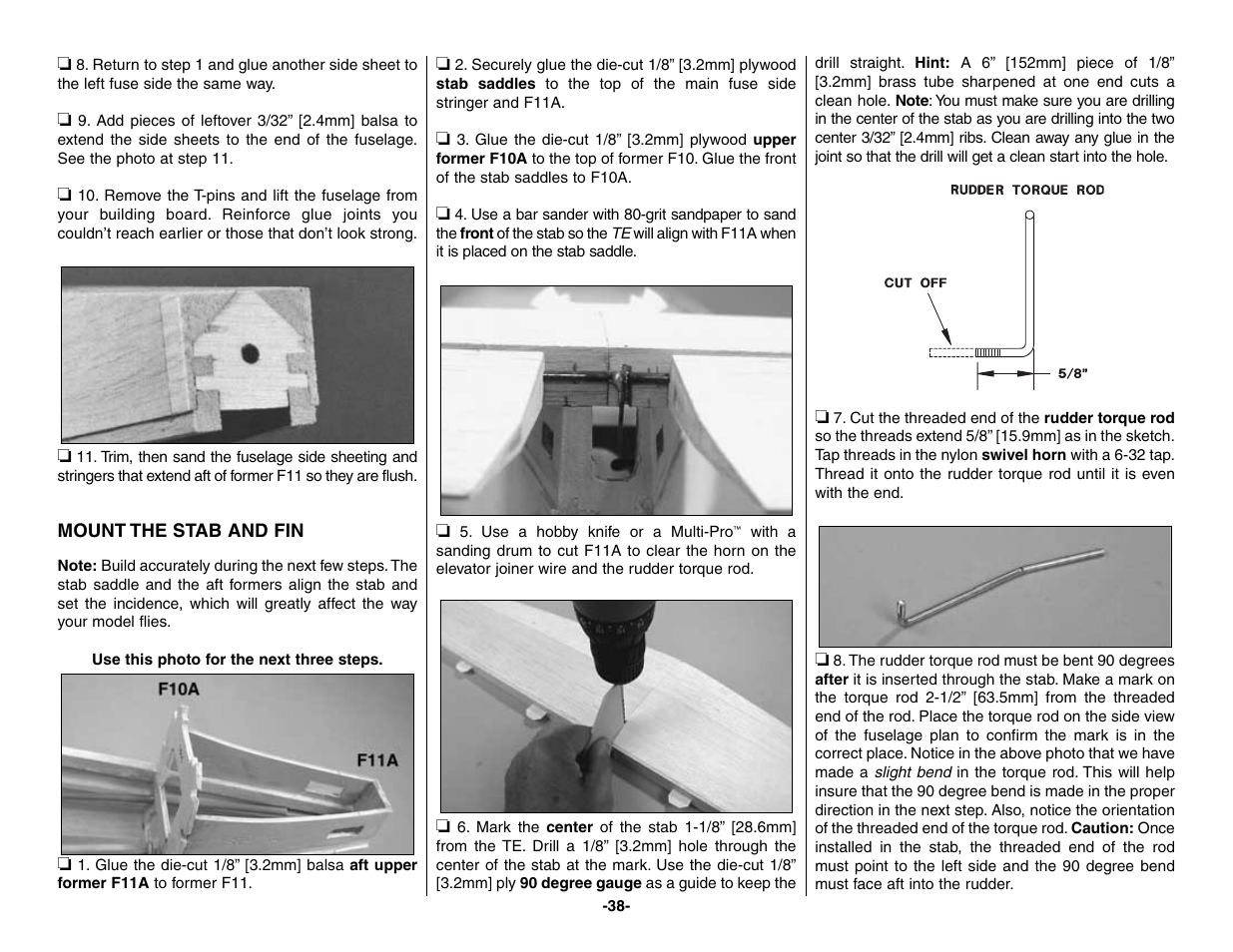 Top Flite TOPA0160 User Manual | Page 38 / 66