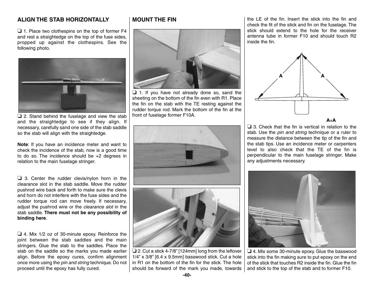 Top Flite TOPA0160 User Manual | Page 40 / 66