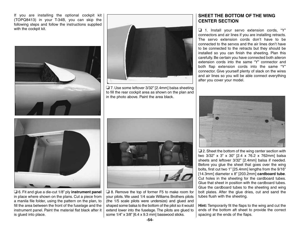 Top Flite TOPA0160 User Manual | Page 54 / 66