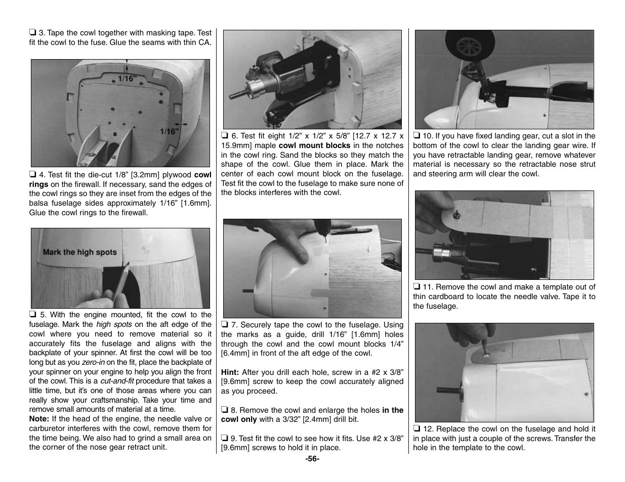Top Flite TOPA0160 User Manual | Page 56 / 66
