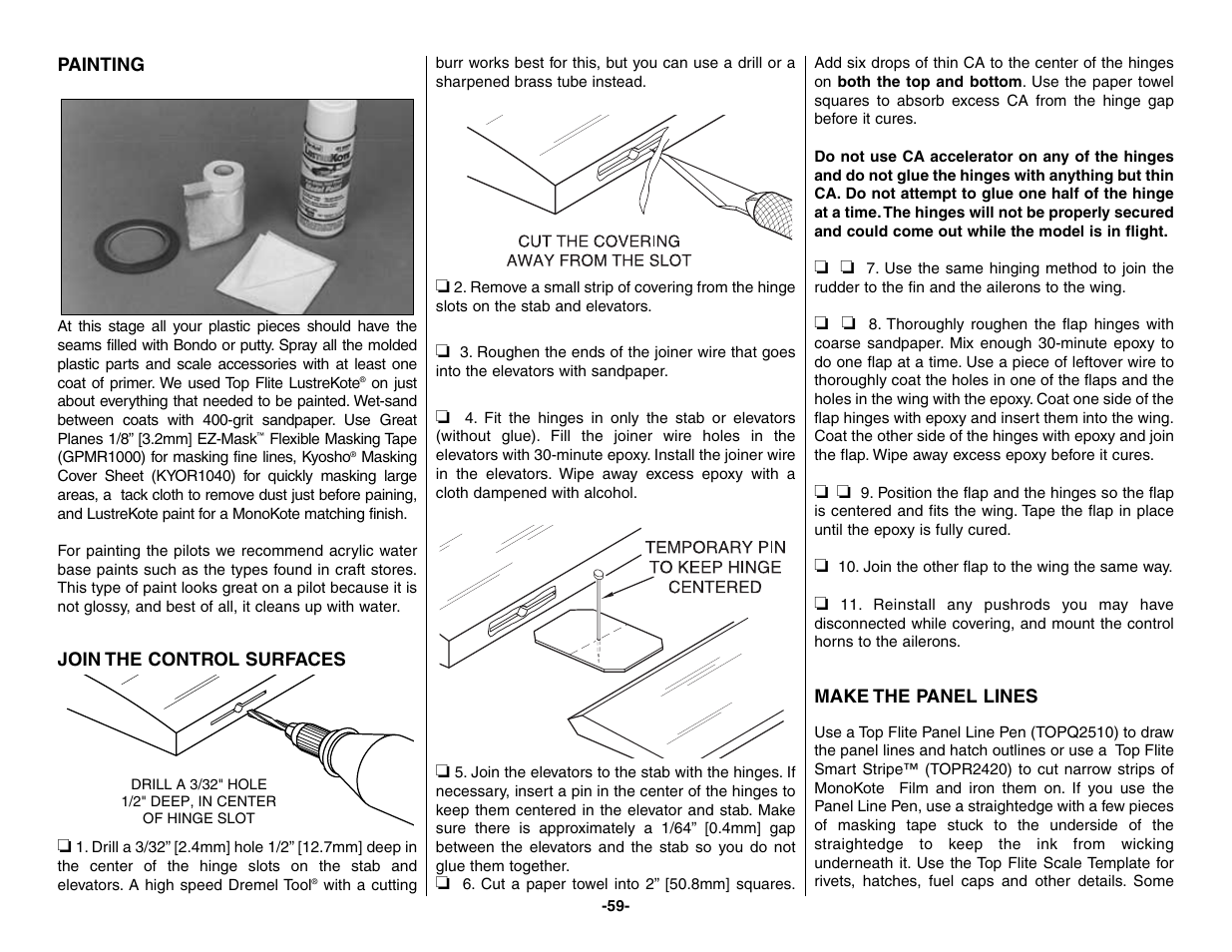 Top Flite TOPA0160 User Manual | Page 59 / 66