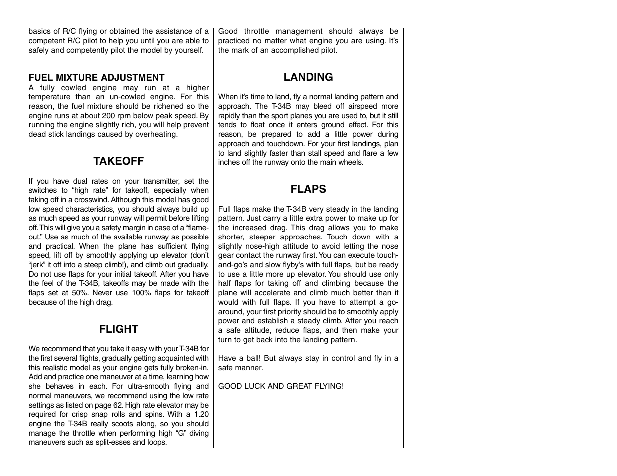 Top Flite TOPA0160 User Manual | Page 64 / 66